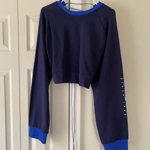 Fenty Puma Cropped Open Back Sweatshirt